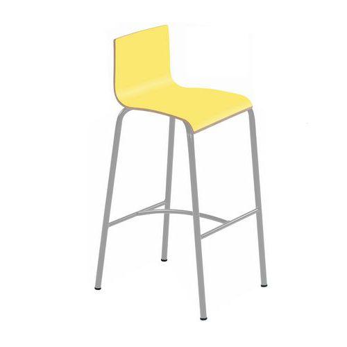 Tabouret 4 pieds hauteur 75 cm stratifié thumbnail image 1