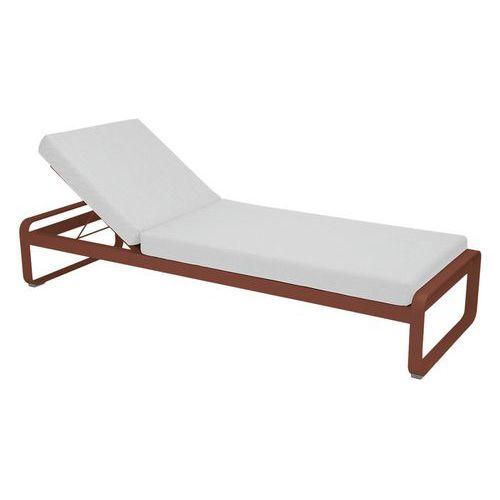 Bain de soleil Bellevie coussin blanc grisé Fermob thumbnail image 1