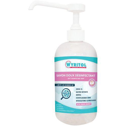 Illustration de : Wyritol savon liquide désinfectant - pompe 500ml