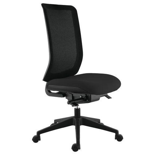 Chaise de bureau Max dossier résille noire assise noire thumbnail image 1