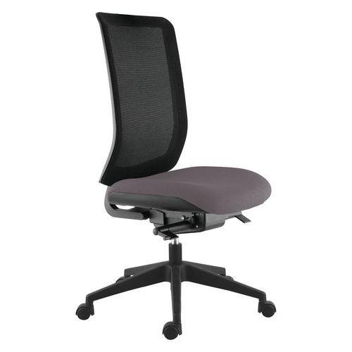 Chaise de bureau Max dossier résille noire assise gris moyen thumbnail image 1