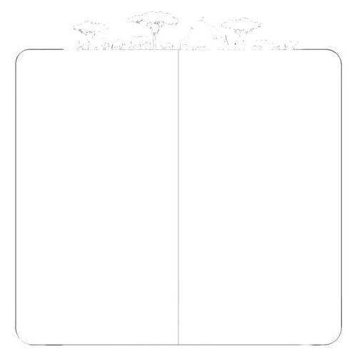 Mur d'écriture liberté Décor Savane 195x190 cm blanc Fixation magnétique thumbnail image 1
