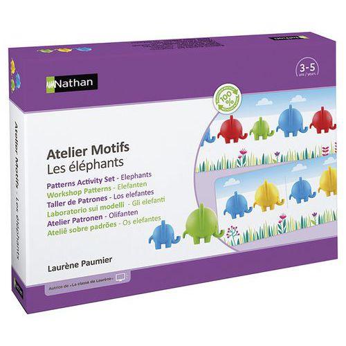 Atelier motifs - les éléphants - atelier 2 enfants-Nathan thumbnail image 1