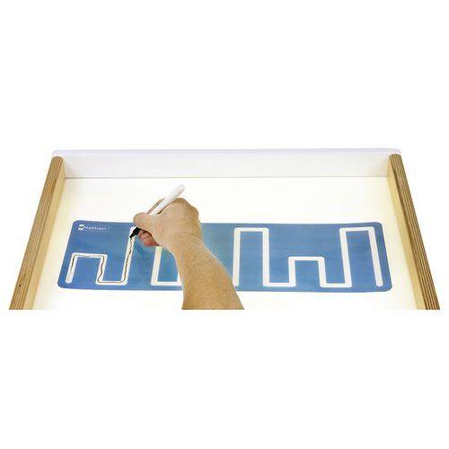 Illustration de : Accessoire table lumineuse - pistes graphiques translucides-Nathan