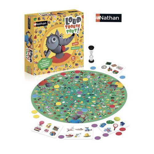 Illustration de : Loup trouve tout - Nathan