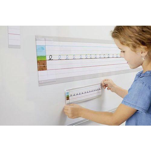 Illustration de : Lot de 6 bandes lignées magnétiques petit format - Nathan