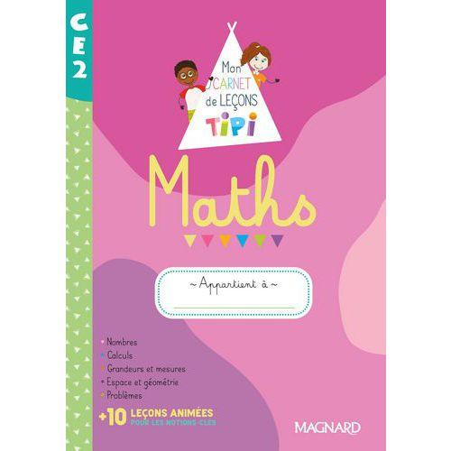 Illustration de : 9782210508989 Mon carnet de leçons Tipi maths CE2 cahier élève