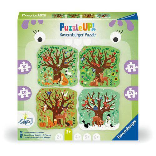 Illustration de : Puzzle Up! 3 ans les quatre saisons - Ravensburger