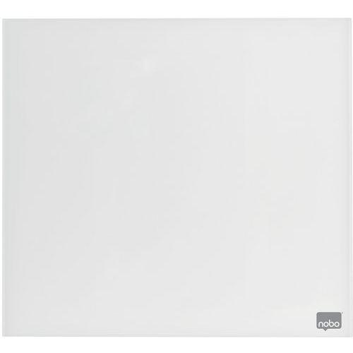 Tableau mémo magnétique en verre - 450 x450 mm -blanc - Nobo thumbnail image 1