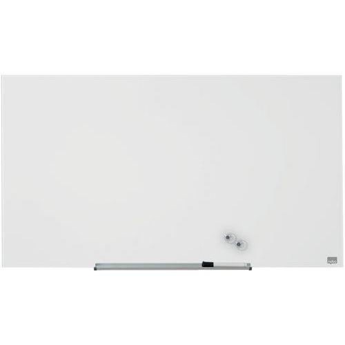 Tableau en verre Nobo - format 993 x 559 mm - blanc - Nobo thumbnail image 1