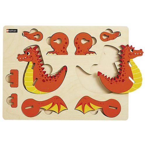 Illustration de : Premières maquettes - le dragon - Nathan