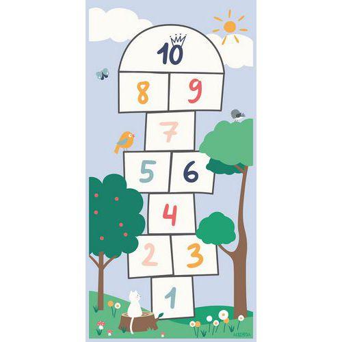 Illustration de : Tapis de jeu marelle vinyle 1x2m - Achoka