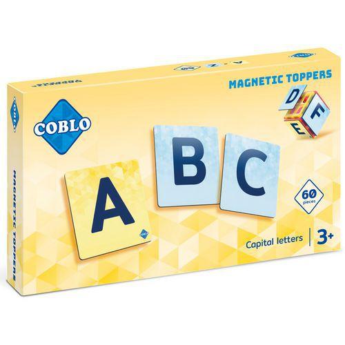 Illustration de : Pièces magnétiques lettres majuscules (60 pièces) - Coblo