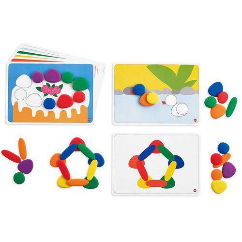 Illustration de : Galets arc-en-ciel et cartes - Rolf