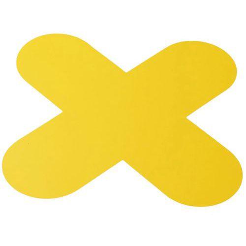 Illustration de : Élément de marquage au sol - Flèche ou croix - Manutan Expert