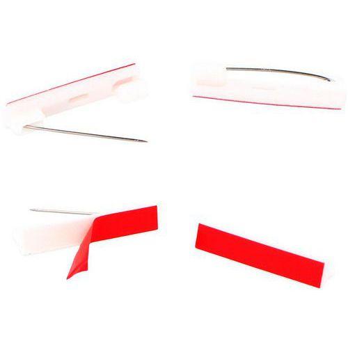 Illustration de : Sachet de 10 broches épingles adhésives 35mm - Inspiro