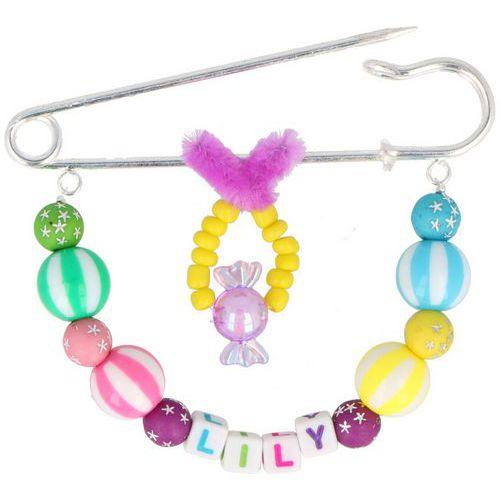 Illustration de : Sachet de 10 épingles kilt argenté à 3 anneaux 76mm - Inspiro