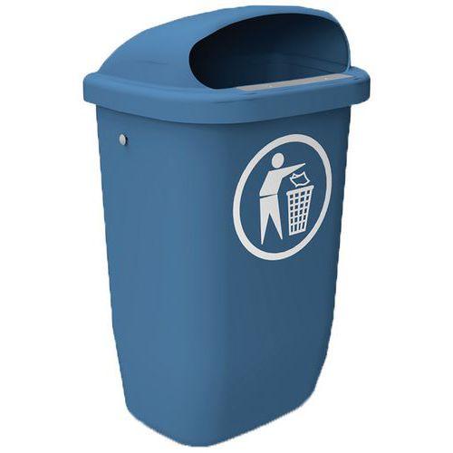 Poubelle de rue 50L bleu thumbnail image 1