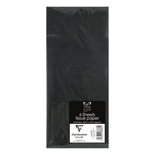 Sachet 6 feuilles papier de soie 50x70 cm - Clairefontaine thumbnail image 1