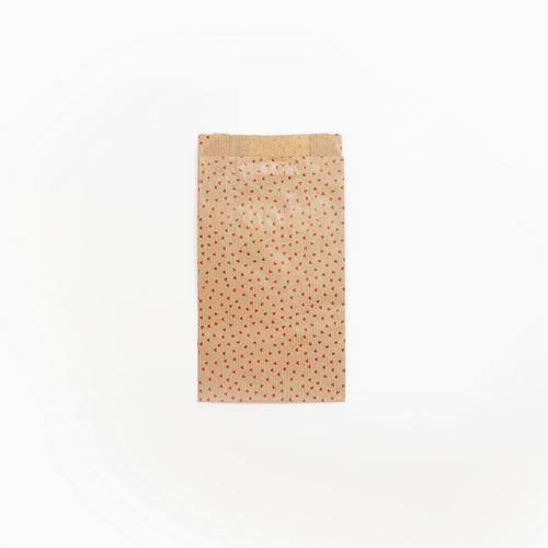 Sachet de 50 pochettes kraft, 11x21+5cm, Coeur thumbnail image 1