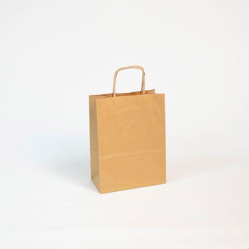 Paquet de 25 sacs kraft vergé 100g, 16x8x21cm brun thumbnail image 1