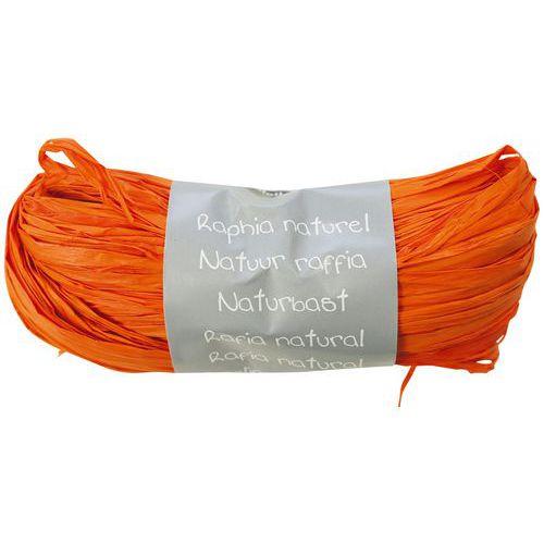 Pelote raphia naturel 50g, Orange thumbnail image 1
