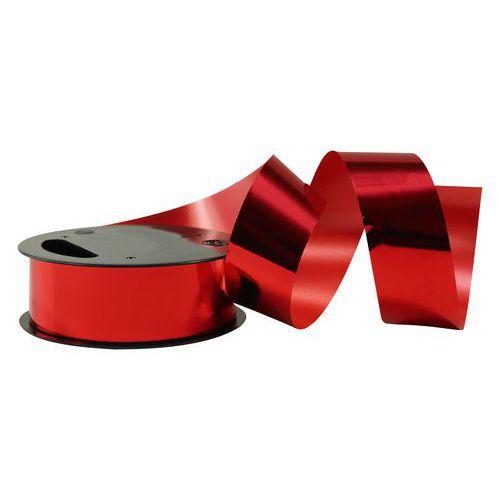 Plateau de 8 bobinots métallisés 10mx25mm, Rouge thumbnail image 1