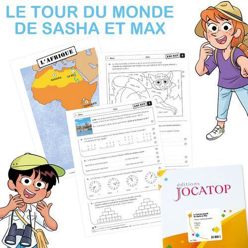 Illustration de : Le tour du monde de Sasha et Max