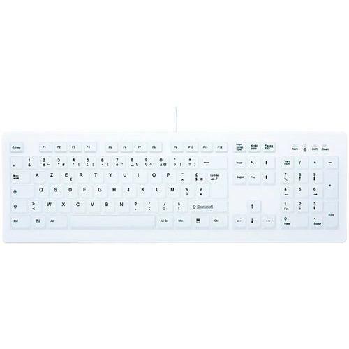 CHERRY Clavier AK-C8100 USB IP65 blanc (FR) thumbnail image 1
