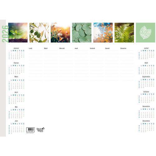 Illustration de : Sous-main millesimé 12 mois Equology - Année 2026 - Quo Vadis