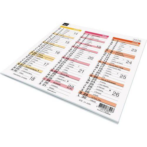 Lot de 10 Calendrier origami 18 fr arc en ciel par 10 - 36x18cm thumbnail image 1