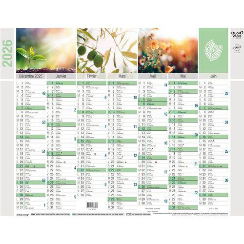Calendrier mural banque Equology - 2026 - 14 mois - Quo Vadis thumbnail image 1