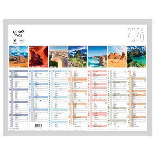 Lot de 10 Calendrier fantaisie fr la terre par 10 - 27x21cm thumbnail image 1