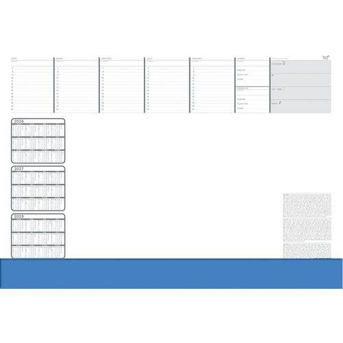 Illustration de : Sous-main en papier Classic - 59,5x42 cm - Année 2026 - Quo Vadis