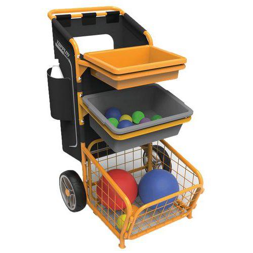 Illustration de : Chariot multi flex pour matériel pédagogique LudiKid -Beleduc