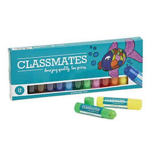 Bâton de peinture - Assortiment de 12 couleurs - Classmates thumbnail image 1