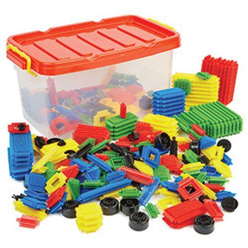 Blocs de construction adhésifs - 216 pièces avec bac - Hope Education thumbnail image 1