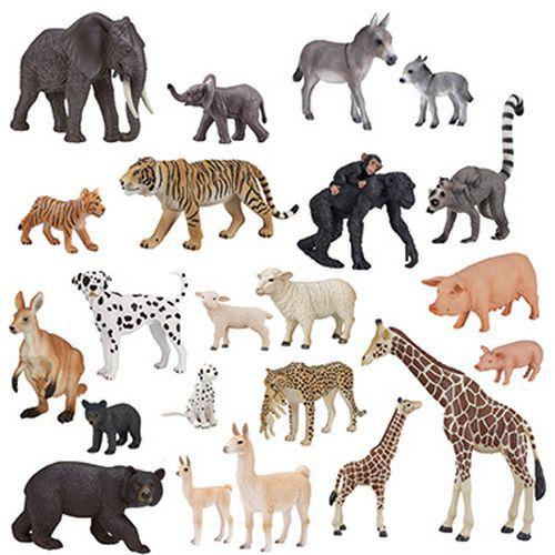 Animaux sauvages et leurs petits 22 figurines - Hope Education thumbnail image 1