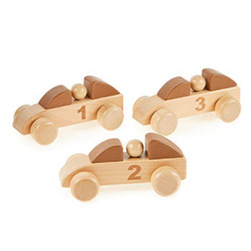 Véhicules de course en bois - 3 pièces - Hope Education thumbnail image 1