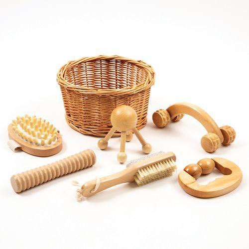 Coffret de massage sensoriel - 6 pièces en bois lisse - LDA thumbnail image 1
