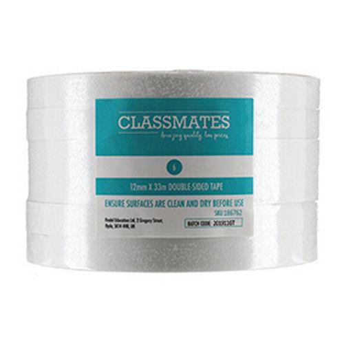 Ruban adhésif double face - 12mm - Classmates - Lot de 6 thumbnail image 1