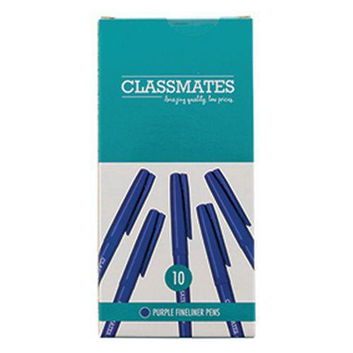 Stylo feutre fin Classmates - Violet - Lot de 10 thumbnail image 1