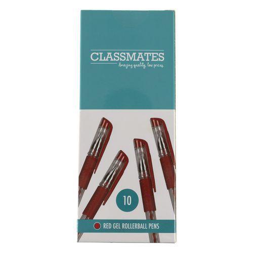Stylo roller à encre gel Classmates - Rouge - Lot de 10 thumbnail image 1