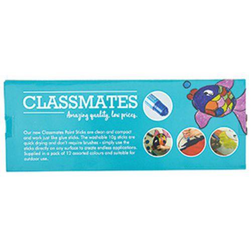 Illustration de : Bâton de peinture solide - Assortiment de 12 couleurs - Classmates
