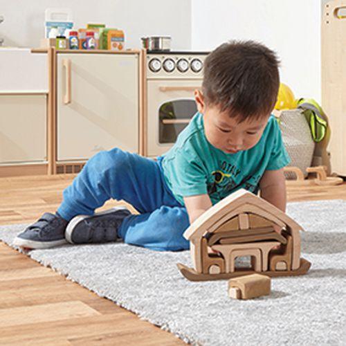 Illustration de : Maison en Bois - Jeu d'Imagination - Hope Education