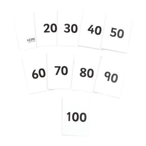 Illustration de : Cartes numériques 0-100 - Hope Education
