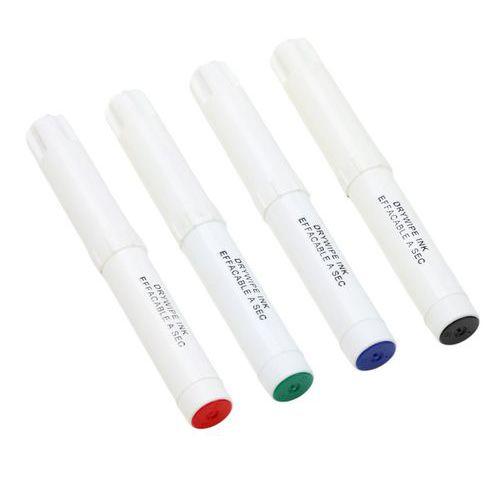 Sachet 4 marqueurs effaçables à sec PICHON, pointe ogive 4 mm  bleu, noir, rouge, vert thumbnail image 1