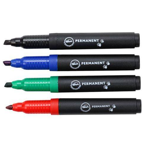 Illustration de : Marqueur permanent pointe biseautée - Pichon