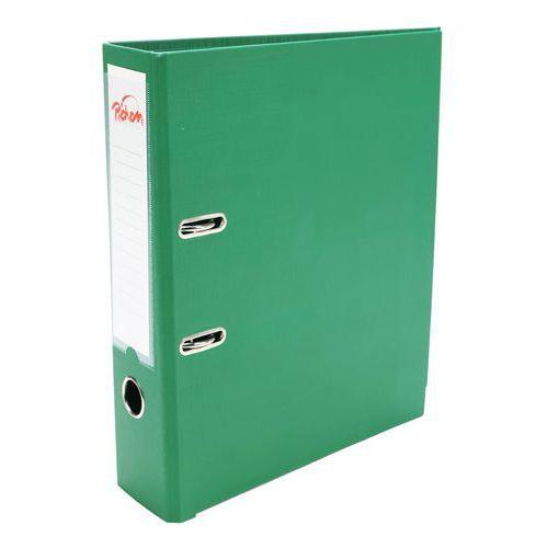 Classeur à levier plastique A4 dos: 75mm avec œillets de blocage et porte-étiquettes - Vert thumbnail image 1