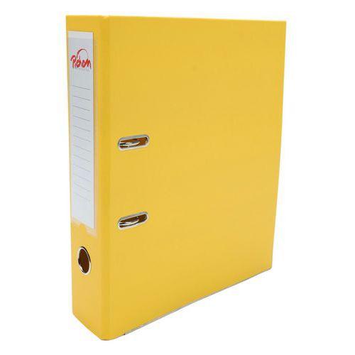 Classeur à levier plastique A4 dos: 75mm avec œillets de blocage et porte-étiquettes - Jaune thumbnail image 1